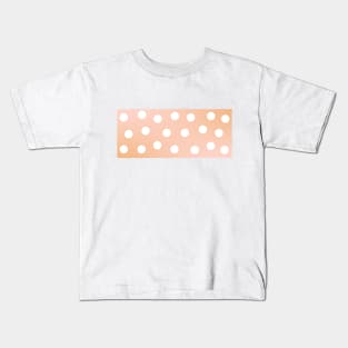 White Polka Dots Kids T-Shirt